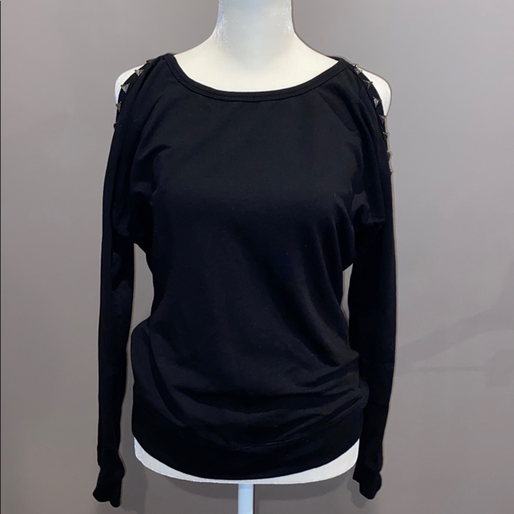 Guess Studded Cold Shoulder Sweater
